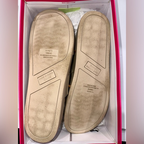 VINCE CAMUTO Clear Strap Women's Partha Sandals Faux Gems 10M Special Occasion‎ - Picture 3 of 5